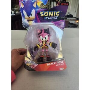 Sonic Prime Black Rose Action Figure Jakks Pacific Collectible Toy